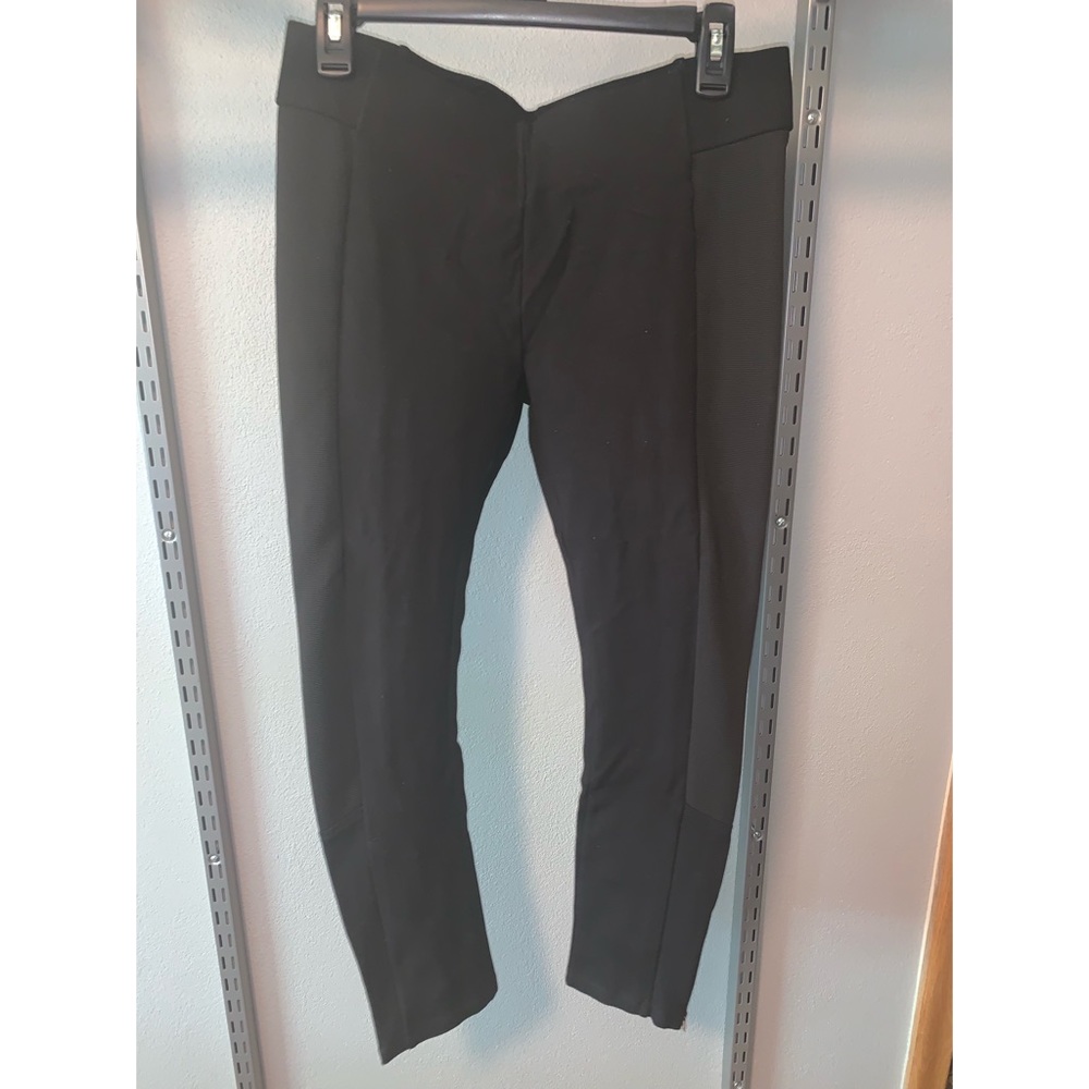Black Pants with Gold Zipper